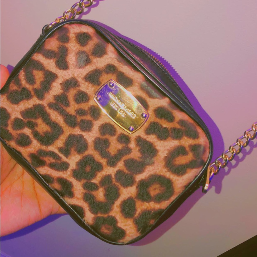 Michael Kors Leopard Print Crossbody Bag